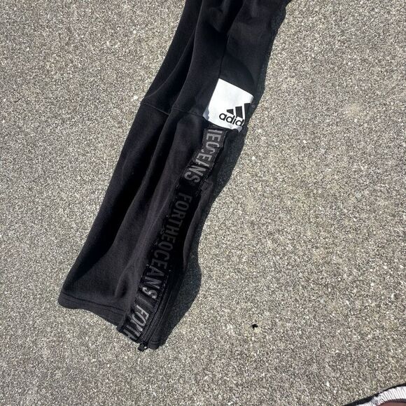 Adidas Miami Hurricanes Sweatpants Mens Medium (29x28) Black Activewear Pants - Picture 6 of 9